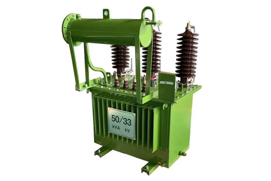 Transformador de distribución sumergido en aceite de 33 kV y 50 kVA