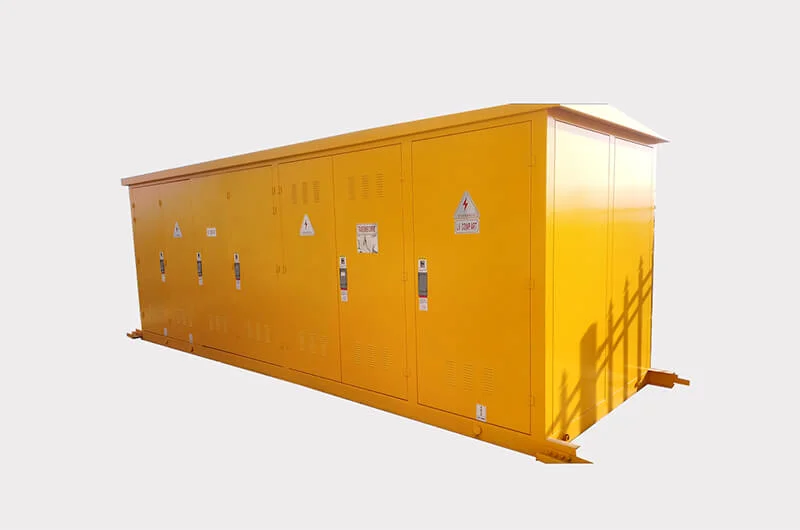 Subestación compacta prefabricada de 630 kVA y 33 kV