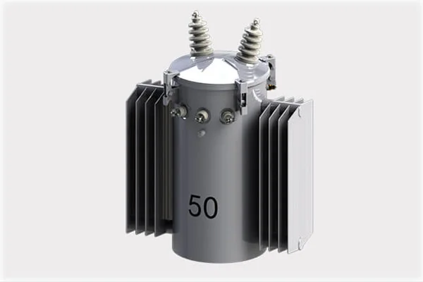 Single phase transformers with assembly radiator