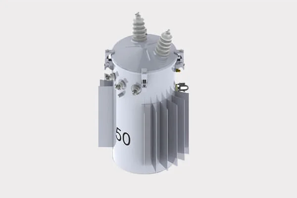 50kVA Conventional oil immersed pole mounted distribution transformer 13.2/7.62kV